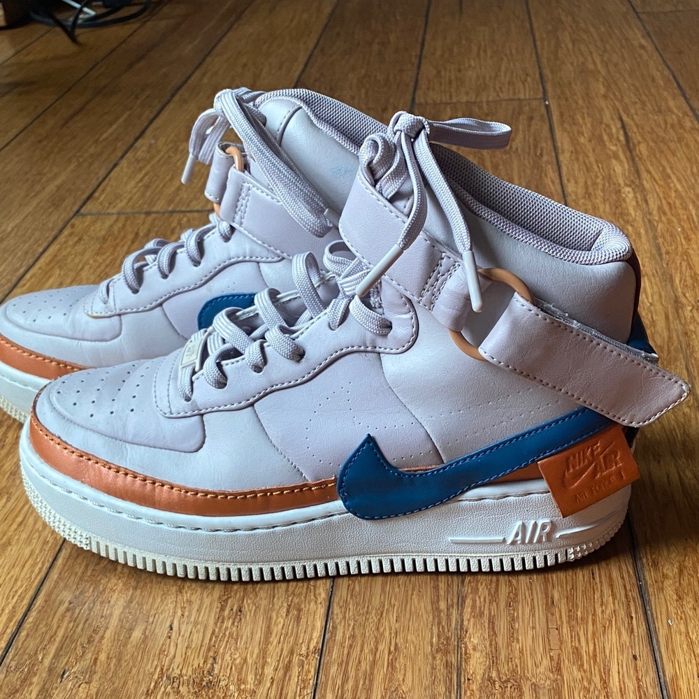 Nike Air Force Ones Jester High Top. Violet Ash. Great Condition.